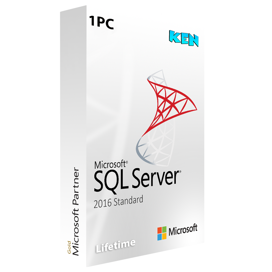 SQL Server 2016 Standard 32/64-bit Product Key For 1 PC, Lifetime