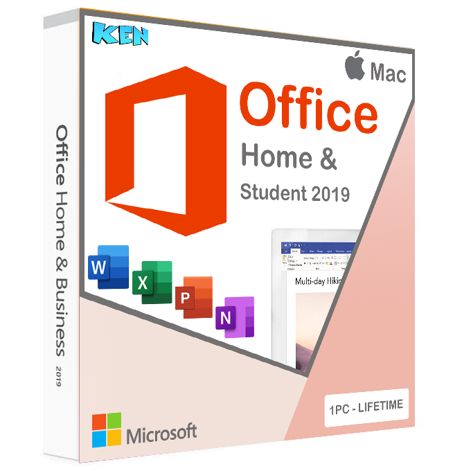 Office 2019 Home & Student Product Key For 1 MAC/PC , Lifetime