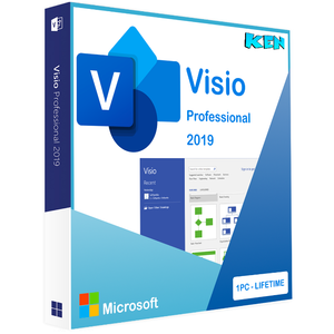 Visio Professional 2019 For 1 Devices, Lifetime