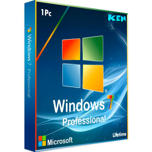 Windows 7 Professional 32/64-bit Product Key For 1 PC, Lifetime